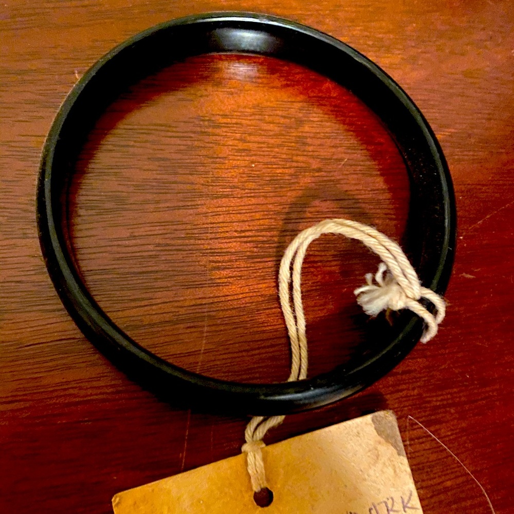 NWT Adele Dejak dark horn wooden bracelet